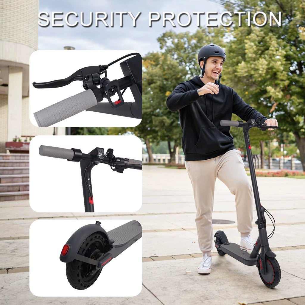 Electric Scooter 350W 10.5Ah 36V Waterproof and Shock-Absorbing Foldable APP Lock Function E-SCOOTER Local Shipping